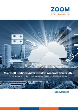 Microsoft Certified Administrator: Windows Server 2025 lab manual front cover image